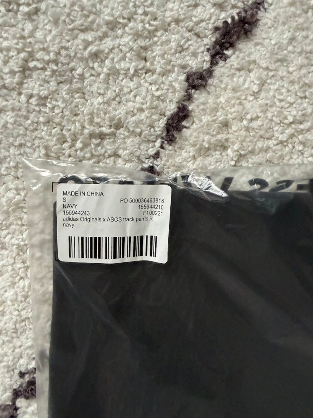 adidas Originals x ASOS women's wide leg track pants in navy, size small - Picture 8 of 11